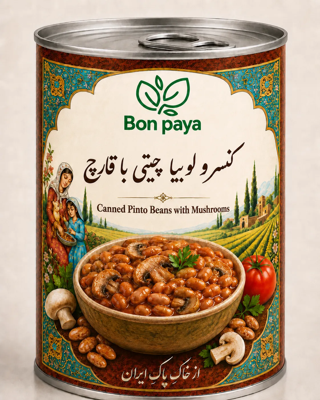 Canned Pinto Beans with Mushrooms