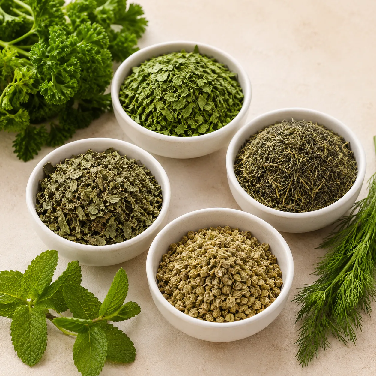 Dried Herbs & Vegetables