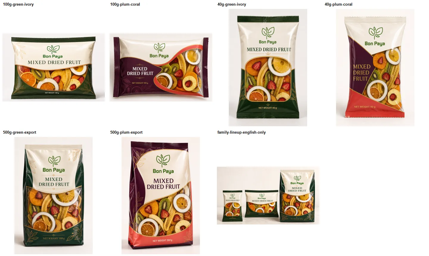 Heat-Dried Fruit Packaging Formats